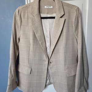 Plaid Beige Blazer by